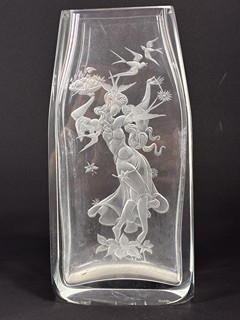 Hellerová Erika - Váza motiv - Jaro, 21 cm