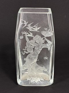 Hellerová Erika - Váza motiv - Jaro, 21 cm