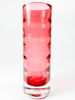Wünsch Karel - Růžová váza- Nový Bor, 20 cm