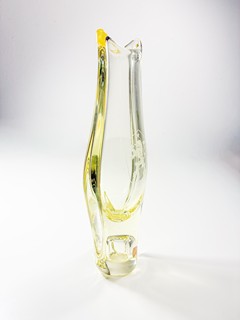 Klinger Miloslav - Hutní váza s českým lvem vězdoua h, 27 cm