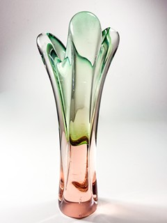 Hospodka Josef - Hutní váza, květ, 29 cm