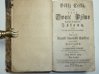 Bible Česká - František Faustin Procházka - 1804 - 1.díl + 2.díl
