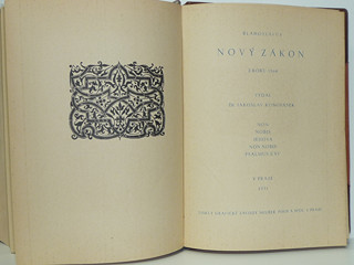 Nový Zákon 1568 - Jan Blahoslav - faksimile 1931
