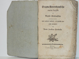 Erazma Rotterdamského ruční knížka - 1787