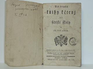 Díl druhý knihy ke čtení pro sedlské školy - 1797