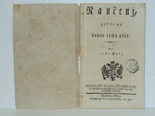 Naučení, jak se má dobře česky psát - 1800