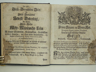 Požehnání z Rosy Nebeské a z Tučnosti Zemské - 1768