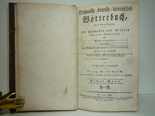 Böhmisch-deutsch-lateinisches Wörterbuch Band I. + II. - Jiří Palkovič - 1820, 1821