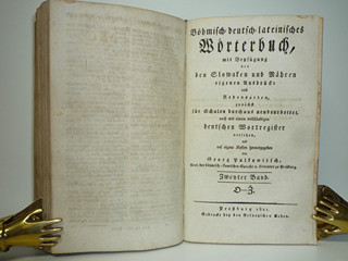 Böhmisch-deutsch-lateinisches Wörterbuch Band I. + II. - Jiří Palkovič - 1820, 1821