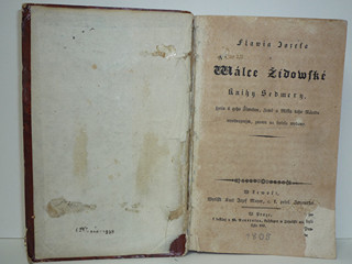 O válce židovské knihy sedmery - Flavius Josephus - 1805