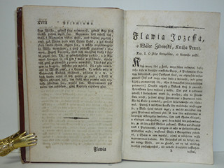 O válce židovské knihy sedmery - Flavius Josephus - 1805