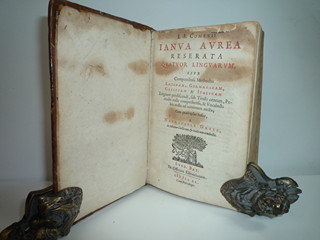 Jan Amos Komenský (1592 - 1670) - I.A. Comenii Ianua aurea reserata quatuor linguarum - Zlatá brána jazyků otevřená - J.A. Komenský - 1640