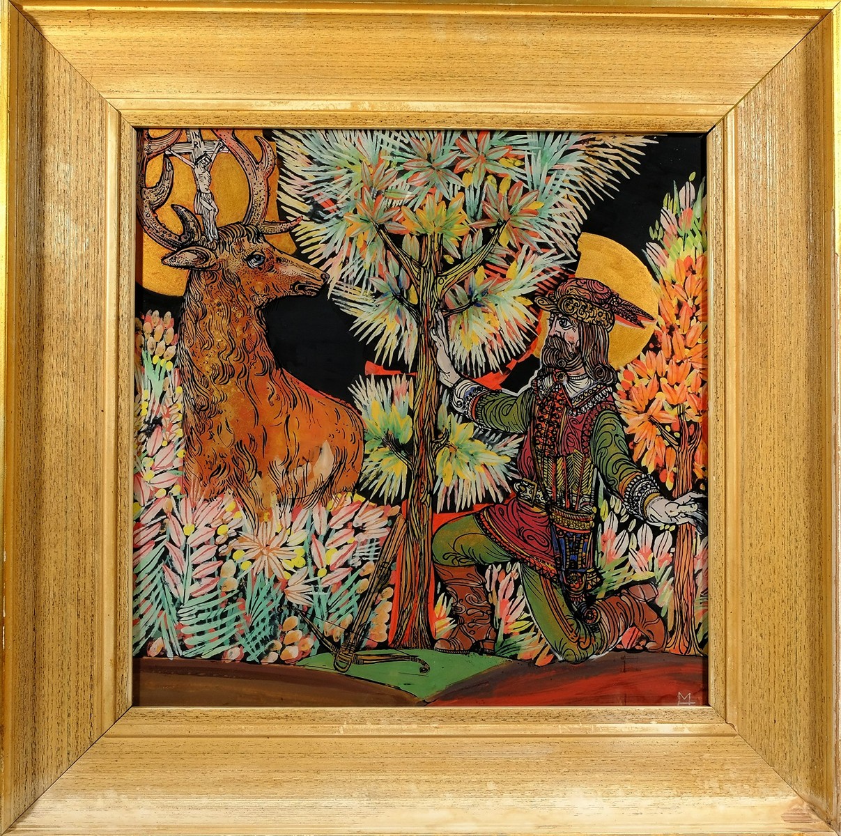 Josef Michal Hospodka (1923 - 1989) - Hubert , podmalba sign.