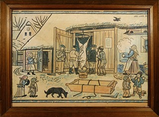 Josef Lada (1887 - 1957) - Zabíjačka, starý tisk