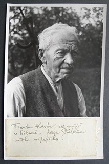 František Kaván (1866-1941), malíř, autograf