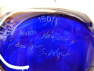 Jiří Šuhájek (1943) - Unikátní váza , prototyp Crystalex
