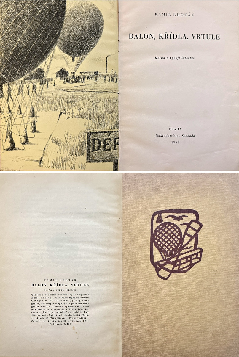 Kamil Lhoták (1912 - 1990) - Balon, křídla, vrtule