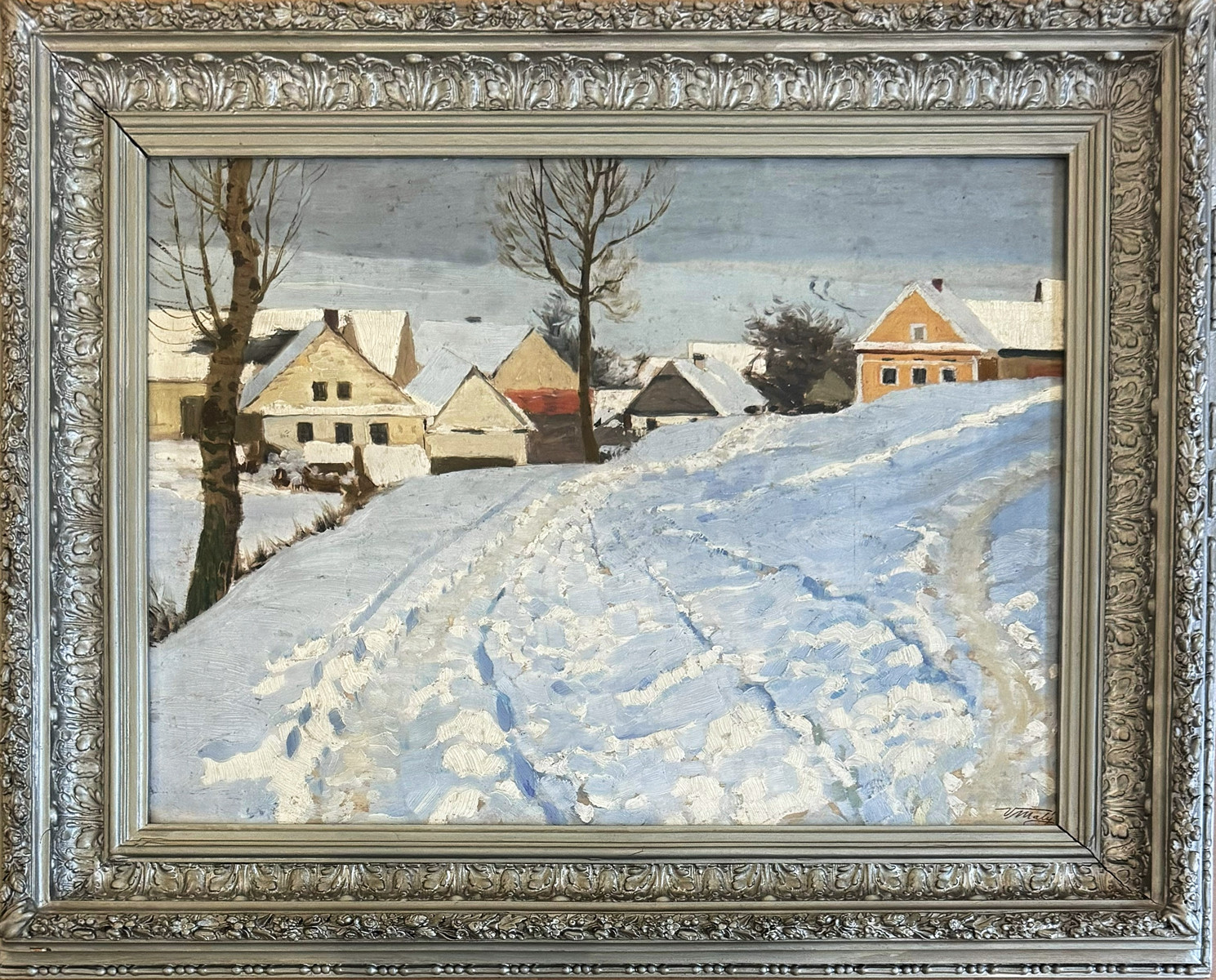 Václav Malý (1874 - 1935) - Vesnice v zimě