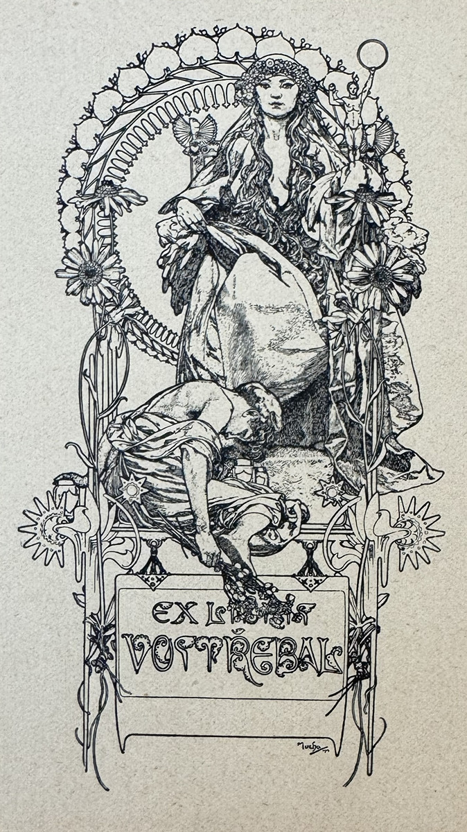 Alfons Mucha (1860 - 1939) - Ex libris Vostřebal