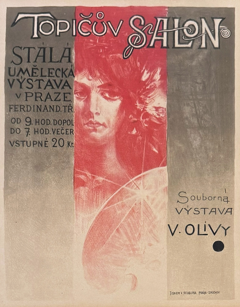Viktor Oliva (1861 - 1928) - Plakát k výstavě
