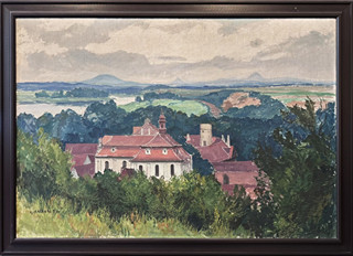 Gustav Macoun (1889 - 1934) - Pohled na Říp