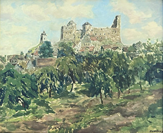 Jaroslav Panuška (1872 - 1958) - Zřícenina hradu Lipnice