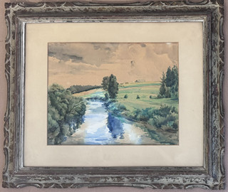Jan Rambousek (1895 - 1976) - Krajina s říčkou
