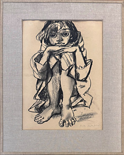Míla Doleželová (1922 - 1993) - Sedící děvčátko