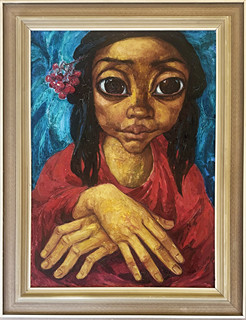 Míla Doleželová (1922 - 1993) - Portrét děvčátka