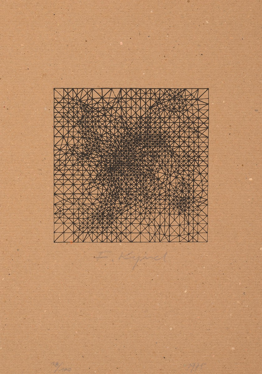 František Kyncl (1934-2011) - Malá monostruktura na hnědé
