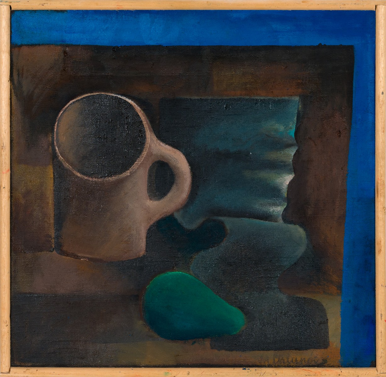 Miloslav Chlupáč (1920-2008) - Zátiší se zelenou drapérií