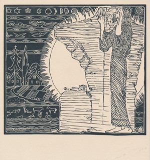 František Bílek (1872-1941) - Stavba budoucího chrámu v nás