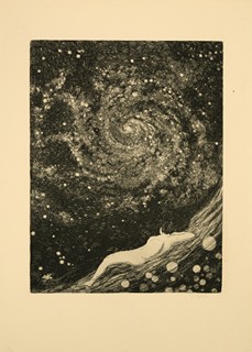 František Kobliha (1877 - 1962) - Dívka a vesmír