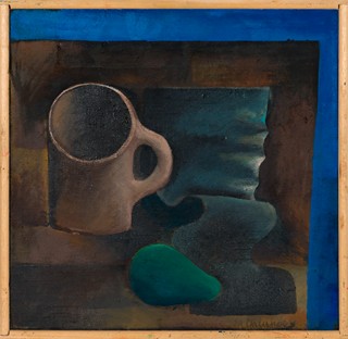 Miloslav Chlupáč (1920-2008) - Zátiší se zelenou drapérií