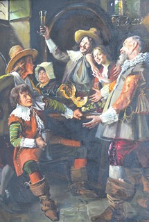 Jan Skramlík (1860 - 1936) - Rytířská pitka