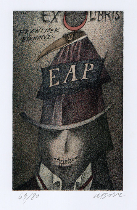 Adolf Born (1930-2016) - Ex libris František Birhanzl