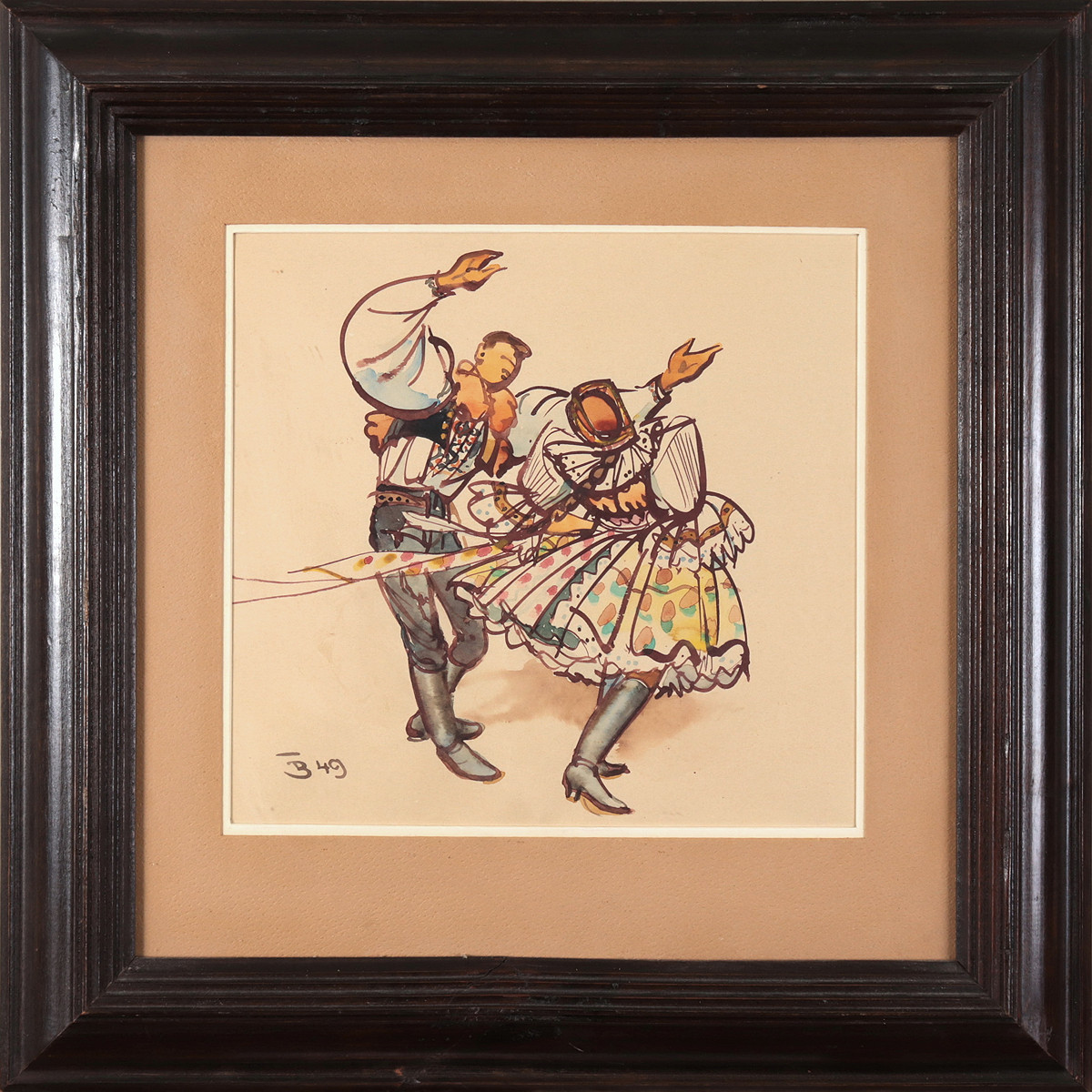 František Bezděk (1906-1983) - Krojovaný pár