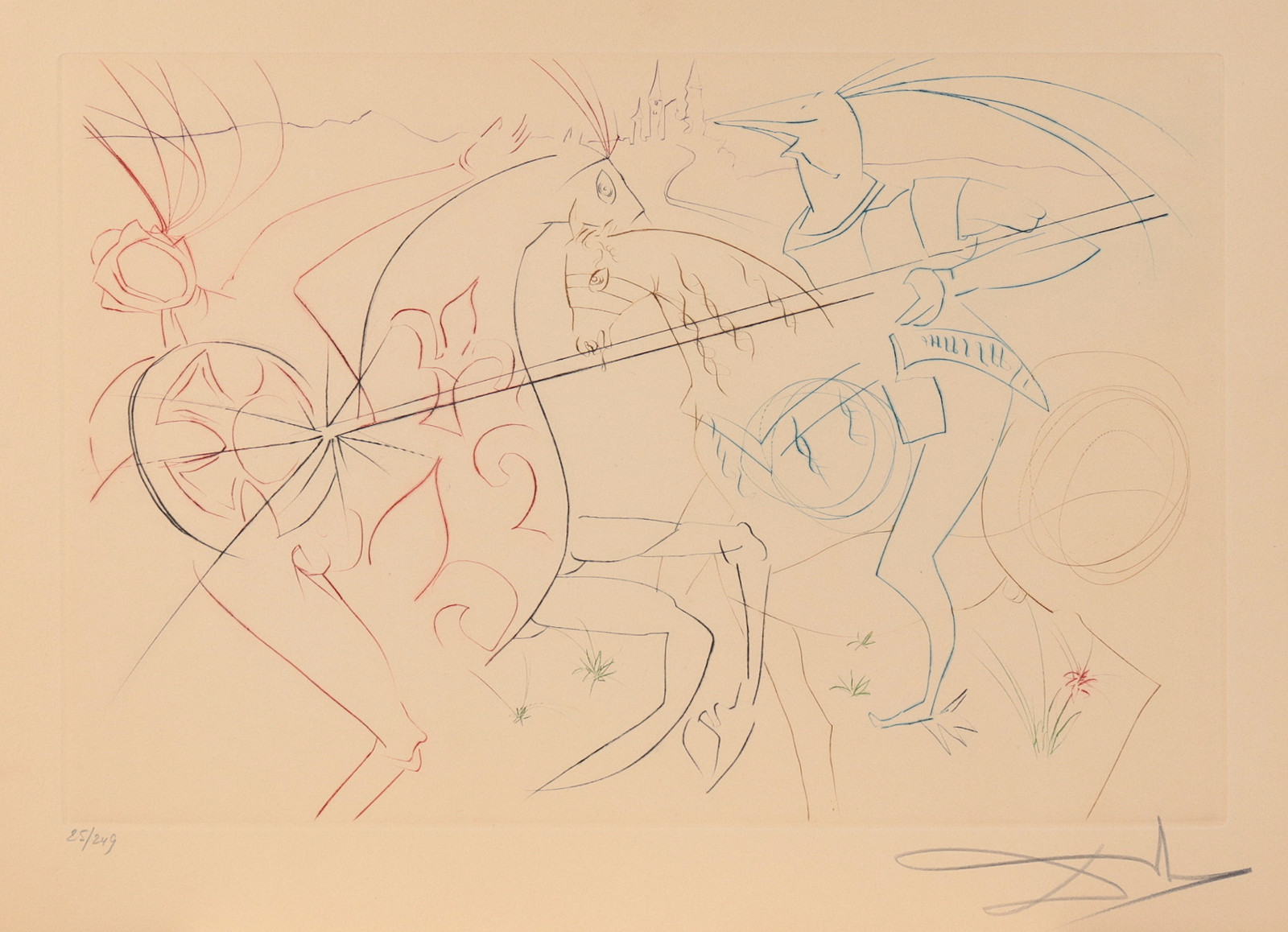 Salvador Dalí (1904-1989) - La Quete du Graal