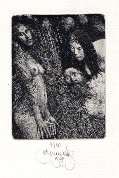 Albín Brunovský (1935-1997) - Ex libris Jaromír Bílek