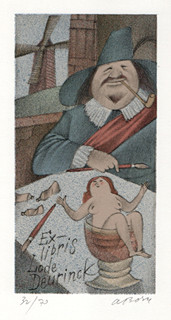 Adolf Born (1930-2016) - Ex libris Lode Deurinck