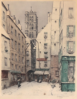 František Tavík Šimon (1877-1942) - Kostel St. Gervais v zimě