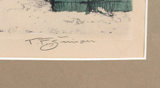 František Tavík Šimon (1877-1942) - Kostel St. Gervais v zimě