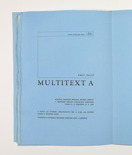Zdeněk Sýkora (1920-2011) - E. Juliš Multitext A