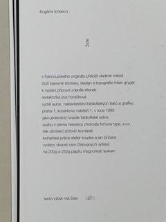 Milan Grygar (1926-) - E. Lonesco Židle