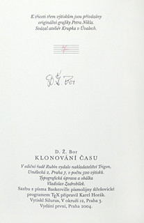 Petr Nikl (1960-) - D. Ž. Bor Klonování času