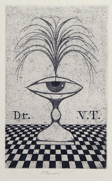 Ludmila Jiřincová (1912 - 1994) - Ex libris Dr. V. T.
