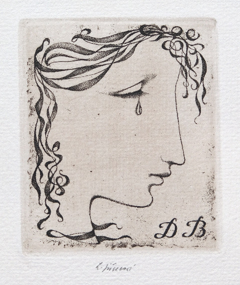 Ludmila Jiřincová (1912 - 1994) - Ex libris DB