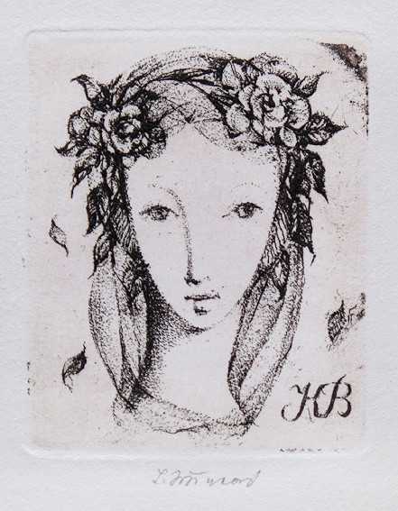 Ludmila Jiřincová (1912 - 1994) - Ex libris KB