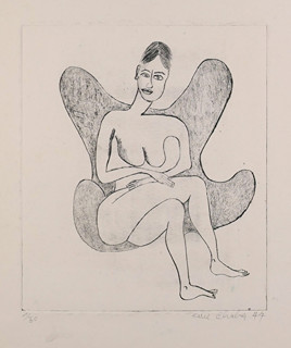 Karel Chaba (1925 - 2009) - Žena v křesle