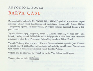 Dušan Kállay (1948) - A. L. Nouza Barva času